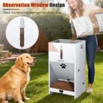 GADFISH 60 lbs Large Automatic Dog Feeder, Outdoor Heavy Duty Pet Feeder for Large Breed Dogs, with Viewing Window and Lockable Door - Image 3