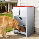 GADFISH 60 lbs Large Automatic Dog Feeder, Outdoor Heavy Duty Pet Feeder for Large Breed Dogs, with Viewing Window and Lockable Door - Image 6