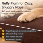 KOPEKS Orthopedic Memory Foam Dog Bed 7" Inch Thick Extra Large Dog Bed With Pillow Brown 50"x34"x10" Includes Waterproof Liner & Durable Removable Cover With Smart Design - Image 4