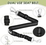 SlowTon Dog Seat Belt and Harness for Car, 2 in 1 Seatbelt Buckle, R M - Image 7