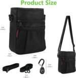 kissleaf Dog Treat Pouch, Magnetic Closure, Dog Clicker- Black - Image 6