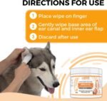 Nootie Medicated Ear Finger Wipes with Chlorhexidine for Dogs, Made in USA - Image 5