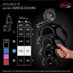 FLEXI® Classic Cord Retractable Dog Leash, Small, 26 ft - Black - Image 5