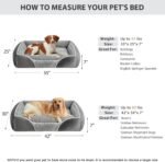 RRPETHOME XL Dog Beds Exra Large Sized Dog for Comfy Sleeping, Washable Rectangle Dog Bed for Large Dogs,Orthopedic Pet Sofa Bed, Dog Couch Bed with Anti-Slip Bottom - Image 7
