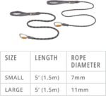 Ruffwear, Knot‑a‑Leash, Reflective 5 ft Rope Lead, Obsidian Black, Large - Image 3