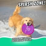 Hyper Pet Flippy Flopper Flying Disc Soft Dog Toy, 9 Inches, Purple Swirl - Image 4