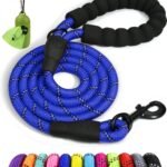 Taglory Rope Dog Leash for Medium Large Dogs, 6 FT Padded Handle, Navyblue