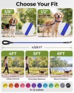 Taglory Rope Dog Leash for Medium Large Dogs, 6 FT Padded Handle, Navyblue - Image 7