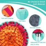 Vivifying Snuffle Mat for Dogs, Interactive Sniff Mat for Slow Eating and Keep Busy, Adjustable Dog Digging Toys Encourages Natural Foraging Skills and Mental Stimulation - Image 3