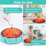 Vivifying Snuffle Mat for Dogs, Interactive Sniff Mat for Slow Eating and Keep Busy, Adjustable Dog Digging Toys Encourages Natural Foraging Skills and Mental Stimulation - Image 7