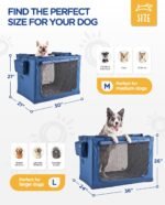 CANINE CANYON 30 Inch Collapsible Soft Dog Crate, Portable Travel Kennel - Image 4