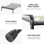 Simple Trending Elevated Dog Bed for Large Dogs, 44.5" x 31", Grey - Image 8
