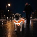 Reflective Dog Hunting Vest, High-Visibility Blaze Orange Dog Jacket, XL - Image 5