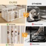 Dog Playpen Indoor,Puppy Playpen,White 23.6" H, 10 Panels - Image 3