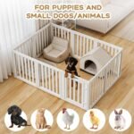 Dog Playpen Indoor,Puppy Playpen,White 23.6" H, 10 Panels - Image 8