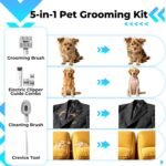 Dog Grooming Vacuum Kit, 5-in-1 Pet Hair Vacuum with Clipper - Image 2