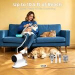 Dog Grooming Vacuum Kit, 5-in-1 Pet Hair Vacuum with Clipper - Image 7