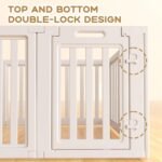 Dog Playpen Indoor,Puppy Playpen,White 23.6" H, 8 Panels - Image 9