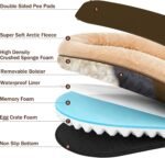 Dog Bed with Reusable Potty Pad - 44" x 32" x 7.0" Brown - Image 3