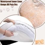 Dog Bed with Reusable Potty Pad - 44" x 32" x 7.0" Brown - Image 5