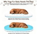 Dog Bed with Reusable Potty Pad - 44" x 32" x 7.0" Brown - Image 6