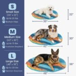 Travel Dog Bed, 42x30in, Foldable & Packable with Carry Bag, Blue - Image 5