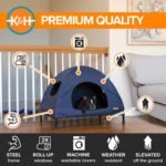 K&H Elevated Dog Bed, Outdoor Pet Cot House for Medium Pets - 32x25in Blue - Image 4