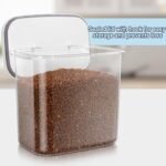 LEAWALK 12 Lbs Airtight Dog Cat Pet Food Storage Container PopTop White - Image 5