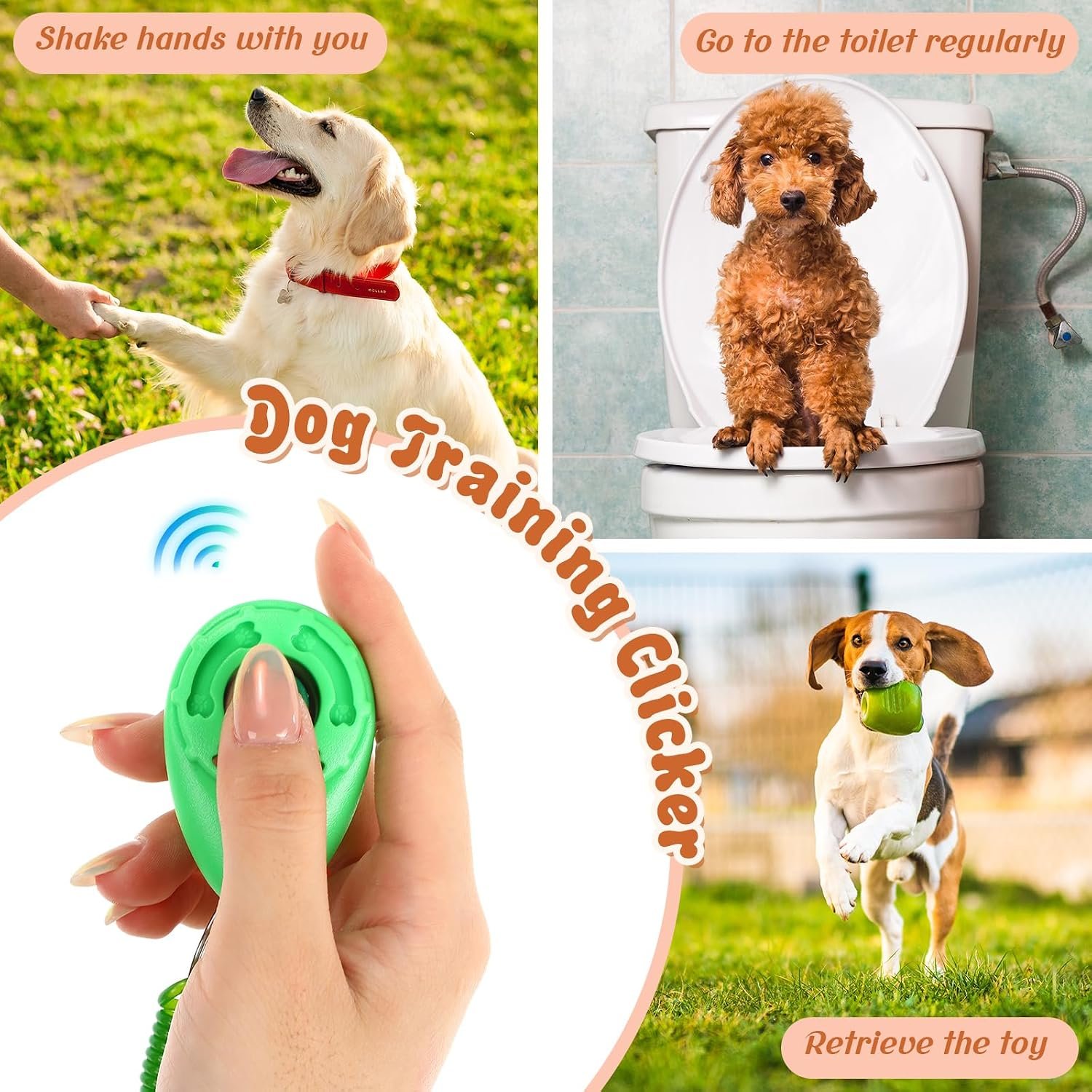 Hiboom 30 Pcs Dog Training Clicker Bulk Colorful Pet Training Clicker Cat Animal Trainer Clicker with Wrist Strap for Pet Dog Cat Horse Bird Behavioral Trainer Accessories (30 Color) - Image 5