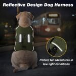 WINGOIN Escape Proof Dog Harness,No Pull for Large Dog with Handle,Green,XL - Image 8