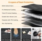 URPOWER Dog Car Seat Cover for Back Seat, Waterproof Car Seat Protector - Image 6