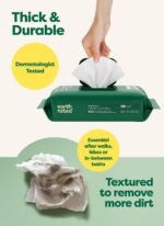 Earth Rated Dog Wipes for Paws & Butt, Deodorizing, Lavender, 100ct - Image 3