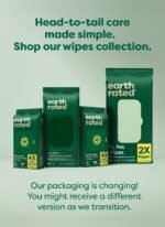 Earth Rated Dog Wipes for Paws & Butt, Deodorizing, Lavender, 100ct - Image 7