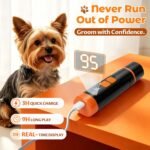 Dog Nail Grinder, Quiet 3-Speed with LED & Safety Guard - Image 7