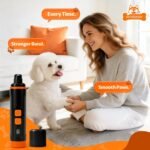 Dog Nail Grinder, Quiet 3-Speed with LED & Safety Guard - Image 8