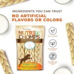 Nutri Chomps Rawhide Free Dog Chews, Real Milk Flavor, 6in Braids, 4ct - Image 5