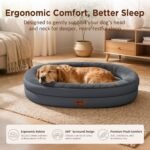 Waterproof Orthopedic Dog Bed for Large Dogs, Dark Grey - Image 3