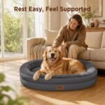 Waterproof Orthopedic Dog Bed for Large Dogs, Dark Grey - Image 4