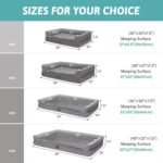 COZY KISS Orthopedic Dog Bed for Extra Large Dogs, U Shaped XL 42x30 inch - Image 3