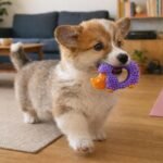 Cutie Chewies Hedgehog Dental Dog Chew Toy, Bounces & Floats, 5" - Image 6