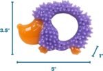 Cutie Chewies Hedgehog Dental Dog Chew Toy, Bounces & Floats, 5" - Image 7
