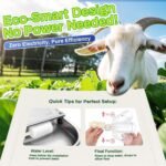 Ademon Automatic Animal Drinking Water Bowl with Float Valve, Standard Pipe,3L Stainless Steel Waterer Feeder Farm Dog Dispenser Kit Self Filling for Livestock Horse Goat Water Trough - Image 8