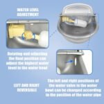 Ademon Automatic Animal Drinking Water Bowl with Float Valve, Standard Pipe,3L Stainless Steel Waterer Feeder Farm Dog Dispenser Kit Self Filling for Livestock Horse Goat Water Trough - Image 9