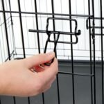 Carlson 24" Small Single-Door Metal Dog Crate, Black - Image 7