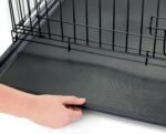 Carlson 24" Small Single-Door Metal Dog Crate, Black - Image 8