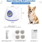MEKAPLE Automatic Dog Ball Launcher, Upgraded Interactive Dogs Balls Thrower for Small Dogs, Distance Adjustable Mental Stimulating Dog Toys with 4 Durable Etpu Balls 2.2 Inch (Blue) - Image 3