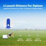 MEKAPLE Automatic Dog Ball Launcher, Upgraded Interactive Dogs Balls Thrower for Small Dogs, Distance Adjustable Mental Stimulating Dog Toys with 4 Durable Etpu Balls 2.2 Inch (Blue) - Image 4