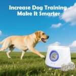 MEKAPLE Automatic Dog Ball Launcher, Upgraded Interactive Dogs Balls Thrower for Small Dogs, Distance Adjustable Mental Stimulating Dog Toys with 4 Durable Etpu Balls 2.2 Inch (Blue) - Image 6