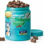 Solid Gold Calming Chews for Dogs with Melatonin for Storms & Travel, 120ct