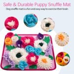 Snuffle Mat for Dogs Pet Treats Feeding Mat for Small/Medium Breed Dogs Non-Slip/Portable/Durable Interactive Dog Puzzle Toys Encourages Natural Foraging Skills (Rose Pink) - Image 4